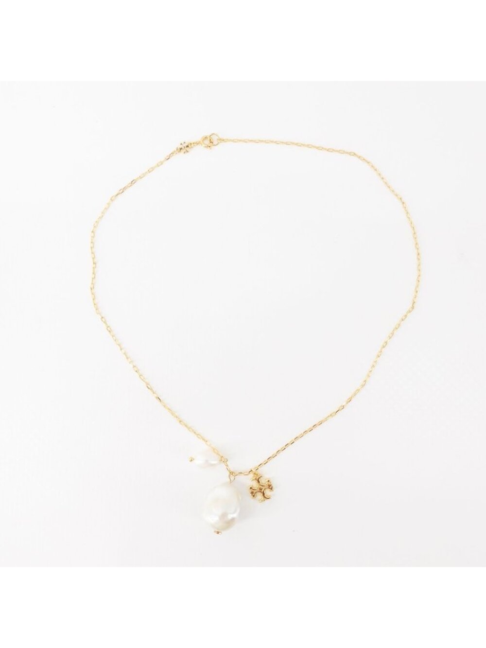 Tory Burch Kira Pearl Necklace Gold/ Ivory OS